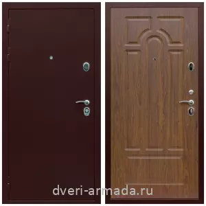 Правые входные двери, Дверь входная железная Армада Люкс Антик медь / ФЛ-58 Мореная береза с фрезеровкой в квартиру