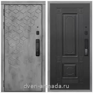 Темные входные двери, Дверь входная Армада Квадро МДФ 16 мм Kaadas K9 / МДФ 16 мм ФЛ-2 Венге