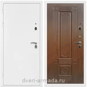 Одностворчатые входные двери, Дверь входная Армада Оптима Белая шагрень / МДФ 6 мм ФЛ-2 Мореная береза