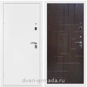 Современные входные двери, Дверь входная Армада Оптима Белая шагрень / МДФ 16 мм ФЛ-57 Дуб шоколад