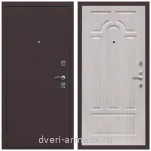 Входные двери лофт, Дверь входная Армада Комфорт Антик медь / ФЛ-58 Дуб белёный
