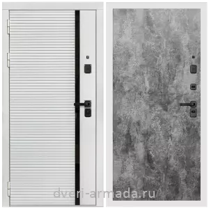 Взломостойкие входные двери 1.2, Дверь входная Армада Каскад WHITE МДФ 10 мм / МДФ 6 мм ПЭ Цемент темный
