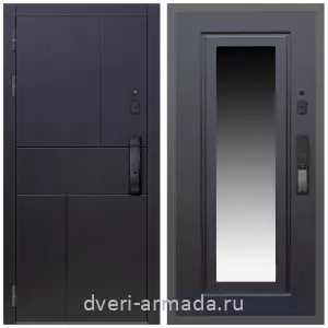 Одностворчатые входные двери, Умная входная смарт-дверь Армада Оникс МДФ 10 мм Kaadas K9 / МДФ 16 мм ФЛЗ-120 Венге