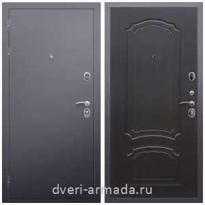 Современные входные двери, Дверь входная металлическая Армада Люкс Антик серебро / ФЛ-140 Венге наружная на дачу