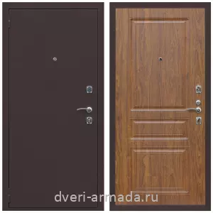 МДФ гладкая, Дверь входная Армада Комфорт Антик медь / ФЛ-243 Морёная береза