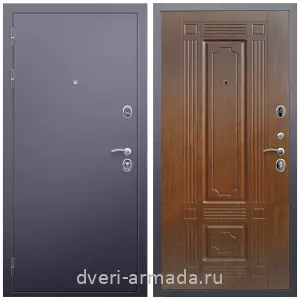 Офисные, Дверь входная Армада Люкс Антик серебро / МДФ 16 мм ФЛ-2 Морёная береза
