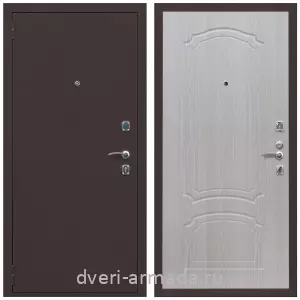Антивандальные, Антивандальная металлическая  дверь входная Армада Комфорт Антик медь / ФЛ-140 Дуб белёный