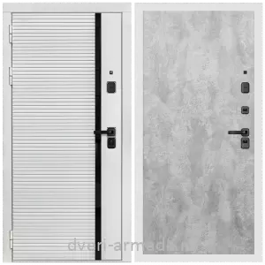 Взломостойкие входные двери 1.2, Дверь входная Армада Каскад WHITE МДФ 10 мм / МДФ 6 мм ПЭ Цемент светлый