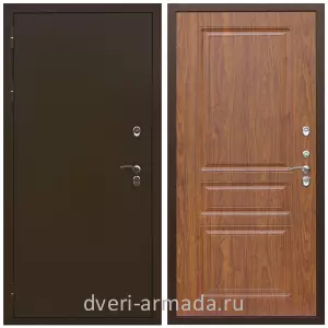 Тамбурные двери, Дверь входная стальная утепленная в квартиру Армада Термо Молоток коричневый/ ФЛ-243 Морёная берёза от производителя на этаж