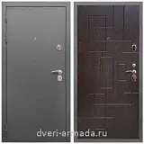 Дверь входная Армада Оптима Антик серебро / ФЛ-57 Дуб шоколад