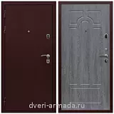 Дверь входная Армада Престиж 2 Антик медь / МДФ 6 мм ФЛ-58 Дуб Филадельфия графит