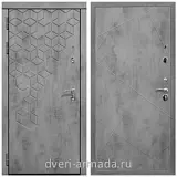 Дверь входная Армада Квадро Бетон тёмный / ФЛ-291 Бетон темный