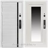 Умная входная смарт-дверь Армада Каскад WHITE МДФ 10 мм Kaadas K9 / МДФ 16 мм ФЛЗ-120 Дуб белёный