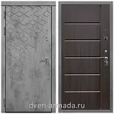 Дверь входная Армада Квадро Бетон тёмный / ФЛ-102 Эковенге