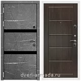 Дверь входная Армада Престиж Белая шагрень Торос графит / ФЛ-39 Венге