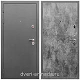 Дверь входная Армада Оптима Антик серебро / ПЭ Цемент темный