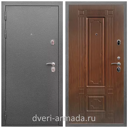 Дверь входная Армада Оптима Антик серебро / ФЛ-2 Мореная береза