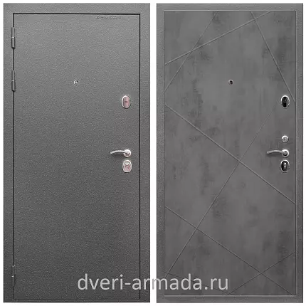 Дверь входная Армада Оптима Антик серебро / МДФ 10 мм ФЛ-291 Бетон темный