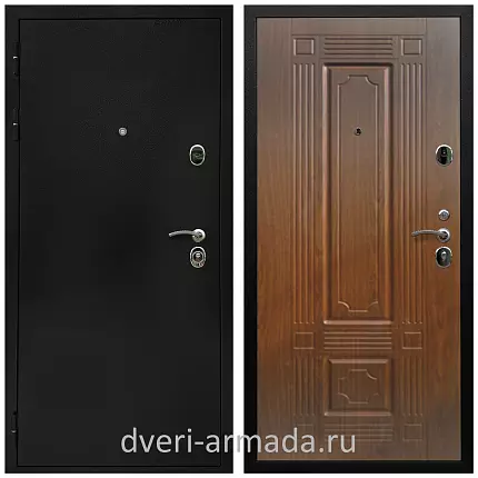 Дверь входная Армада Престиж Черная шагрень / ФЛ-2 Морёная берёза