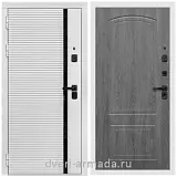 Дверь входная Армада Каскад WHITE МДФ 10 мм / МДФ 6 мм ФЛ-58 Дуб Филадельфия графит