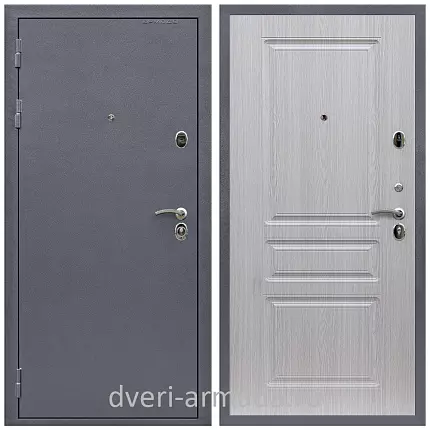 Дверь входная Армада Престиж 2080 Антик серебро / ФЛ-243 Дуб беленый